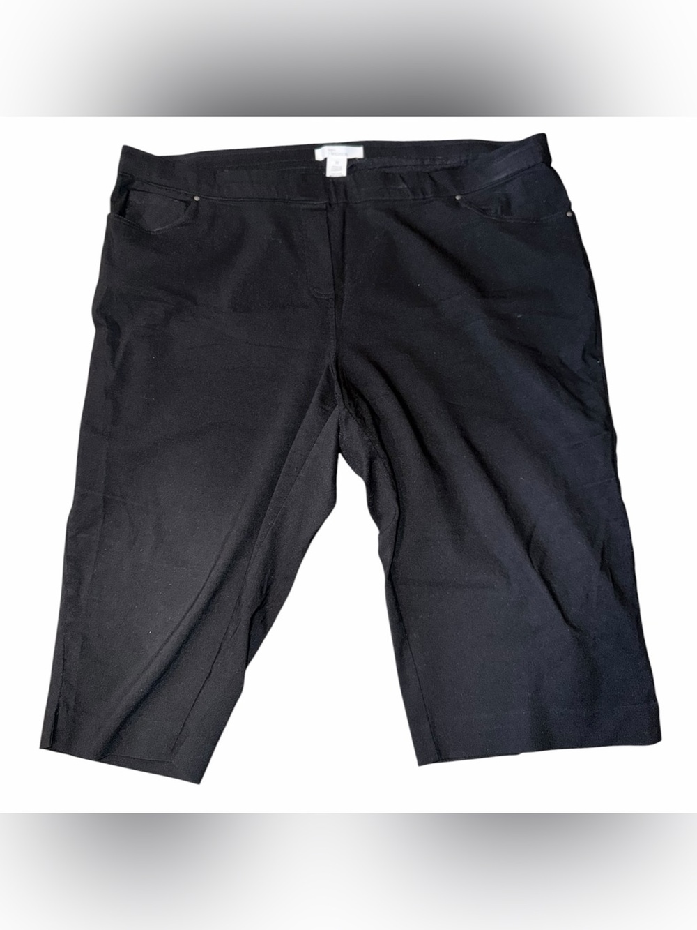 89th & Madison Black Women's Capris Straight Leg